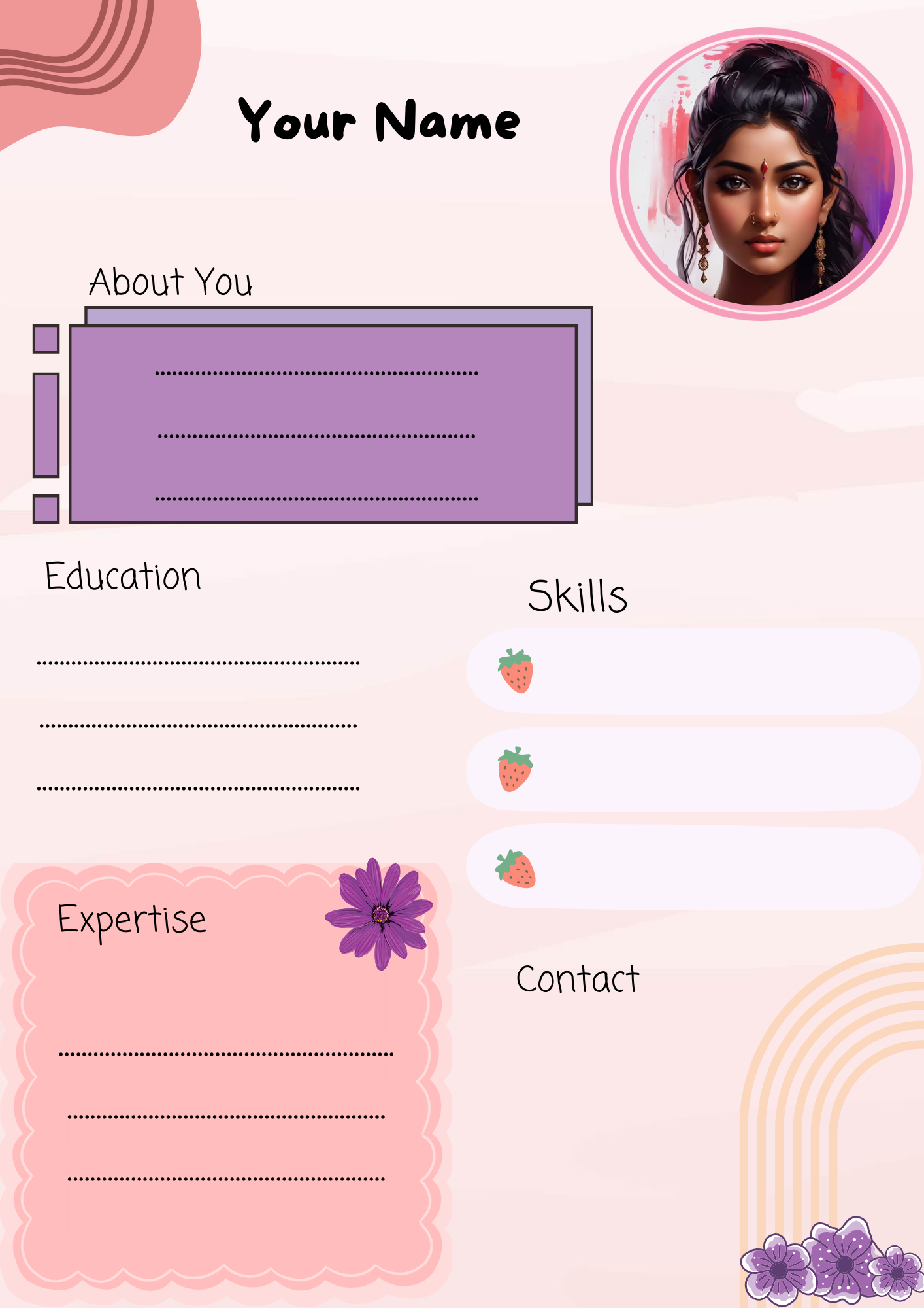 Aesthetic CV Template