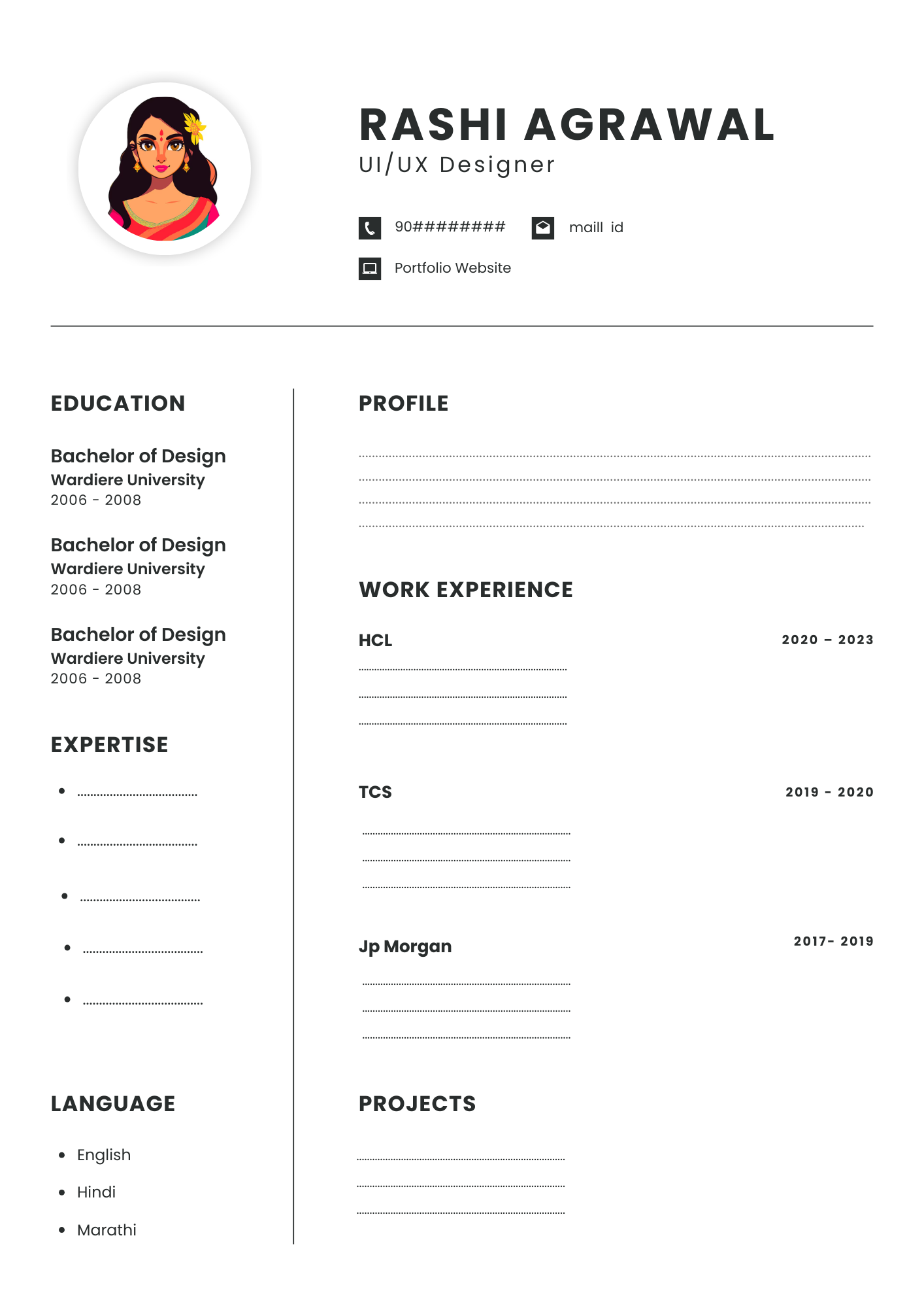 Minimalist CV Template