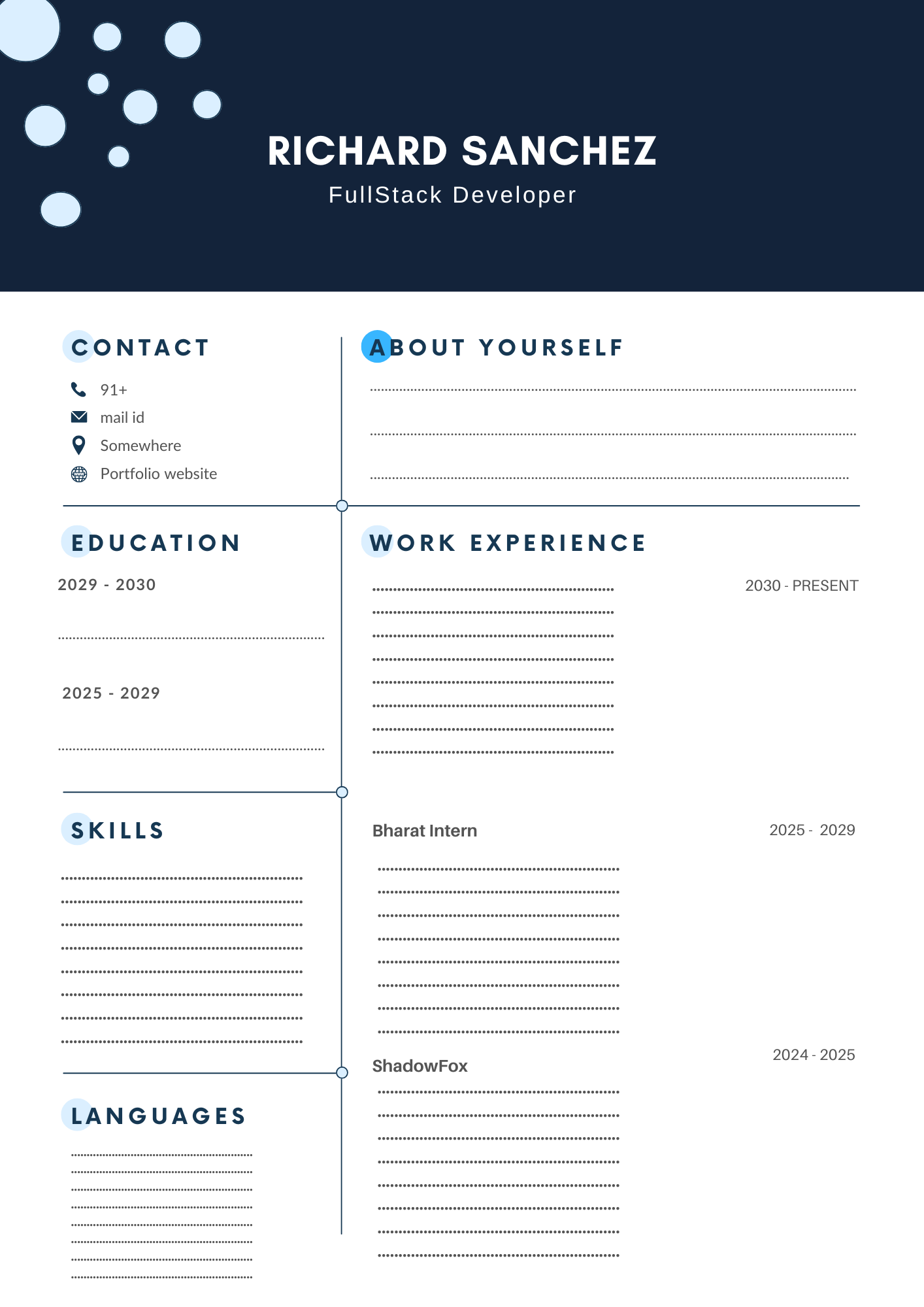 Minimalist CV Template