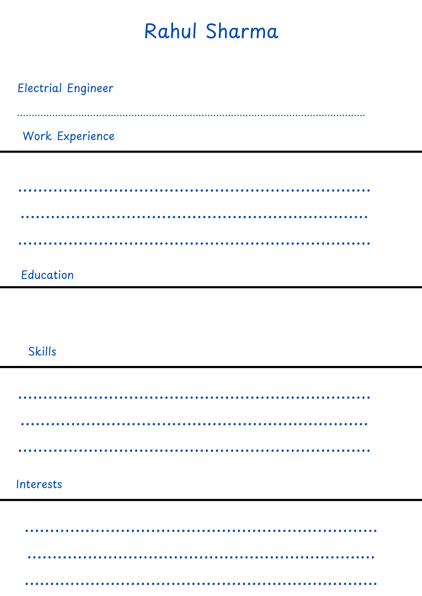 Minimalist CV Template